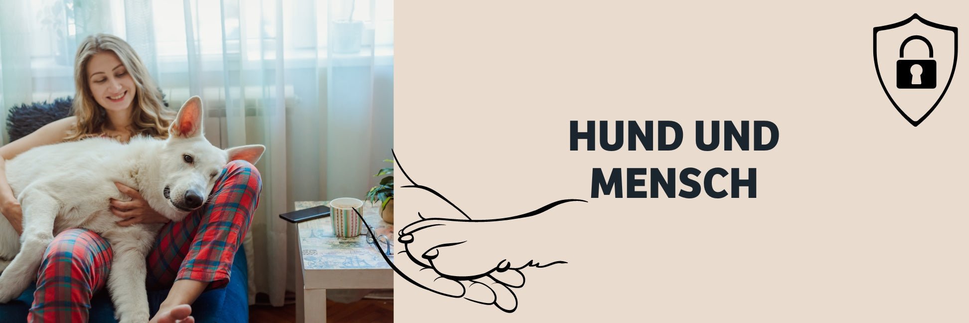 Hund und Mensch Freunschaft