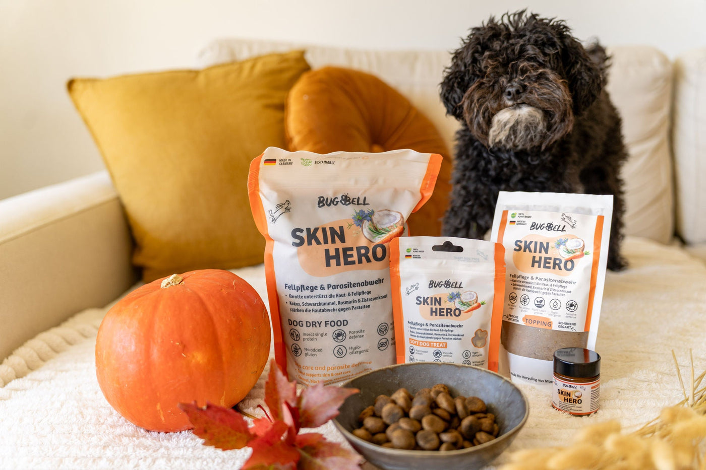 Produkte von BugBell für den Pet Wellness Month im Oktober