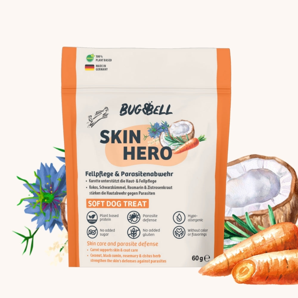 Weiche Hundeleckerli SkinHero - Fellpflege & Parasitenabwehr