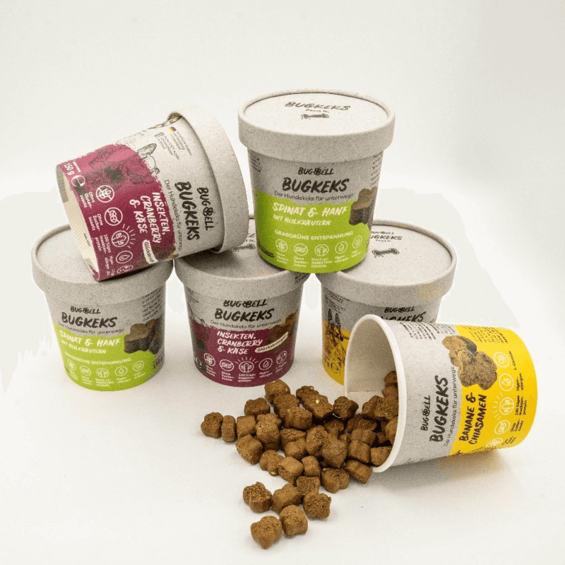 BugKeks Probierpaket - 2 x Entspannungskur | 2 x Glücksbringer | 2 x Kraftpaket - BugBell GmbH