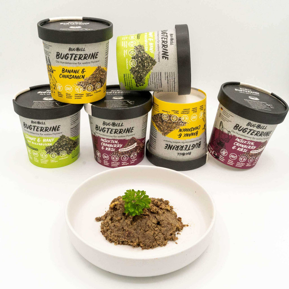 All-In-One Nassfutter Probierpaket - 2x Entspannungskur, 2x Glücksbringer, 2x Kraftpaket - BugBell GmbH