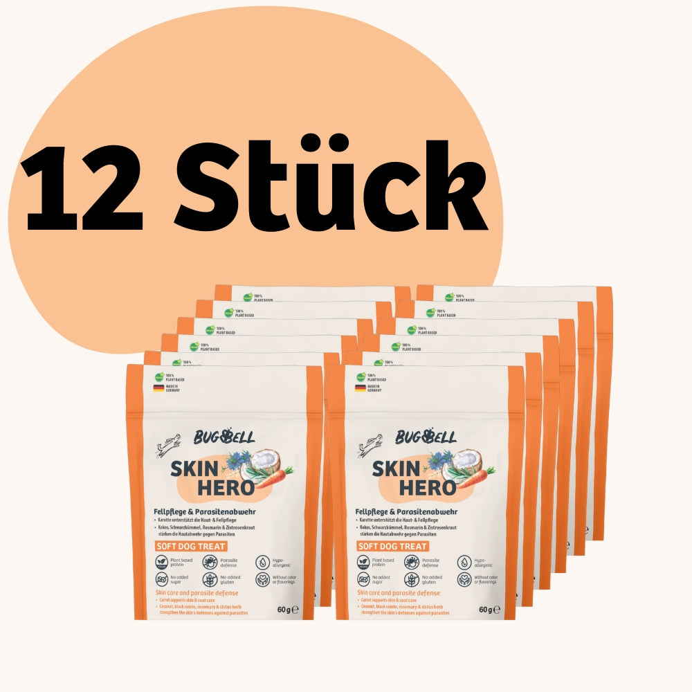 Weiche Hundeleckerli SkinHero - Fellpflege & Parasitenabwehr