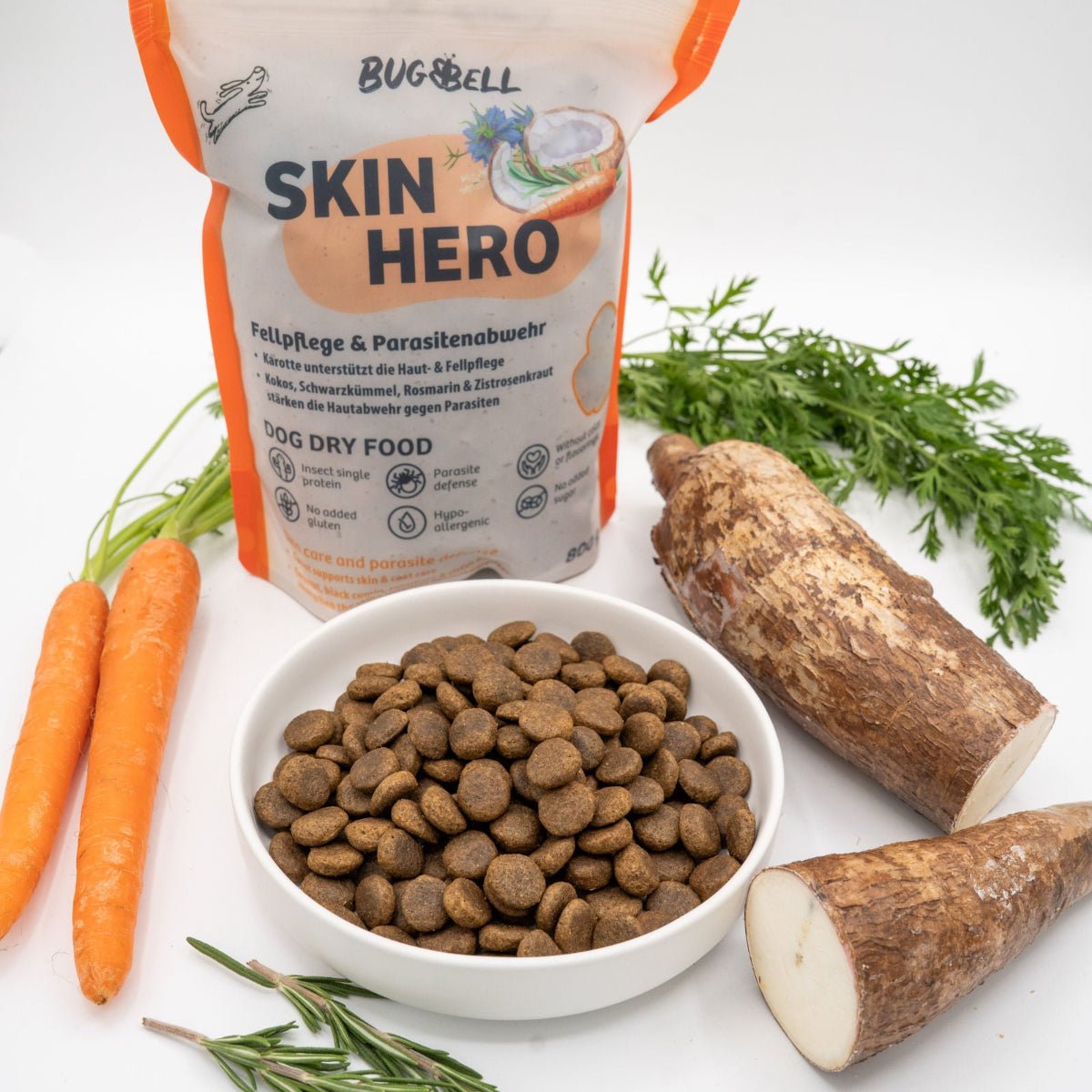 Insekten Hundefutter für Haut & Fell | SkinHero Trockenfutter