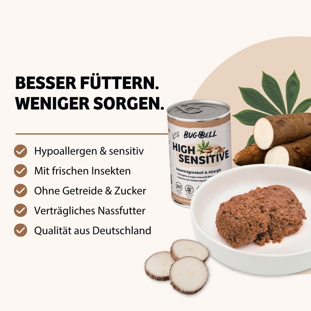 Vorteile Nassfutter HighSensitive, hypoallergenes Nassfutter