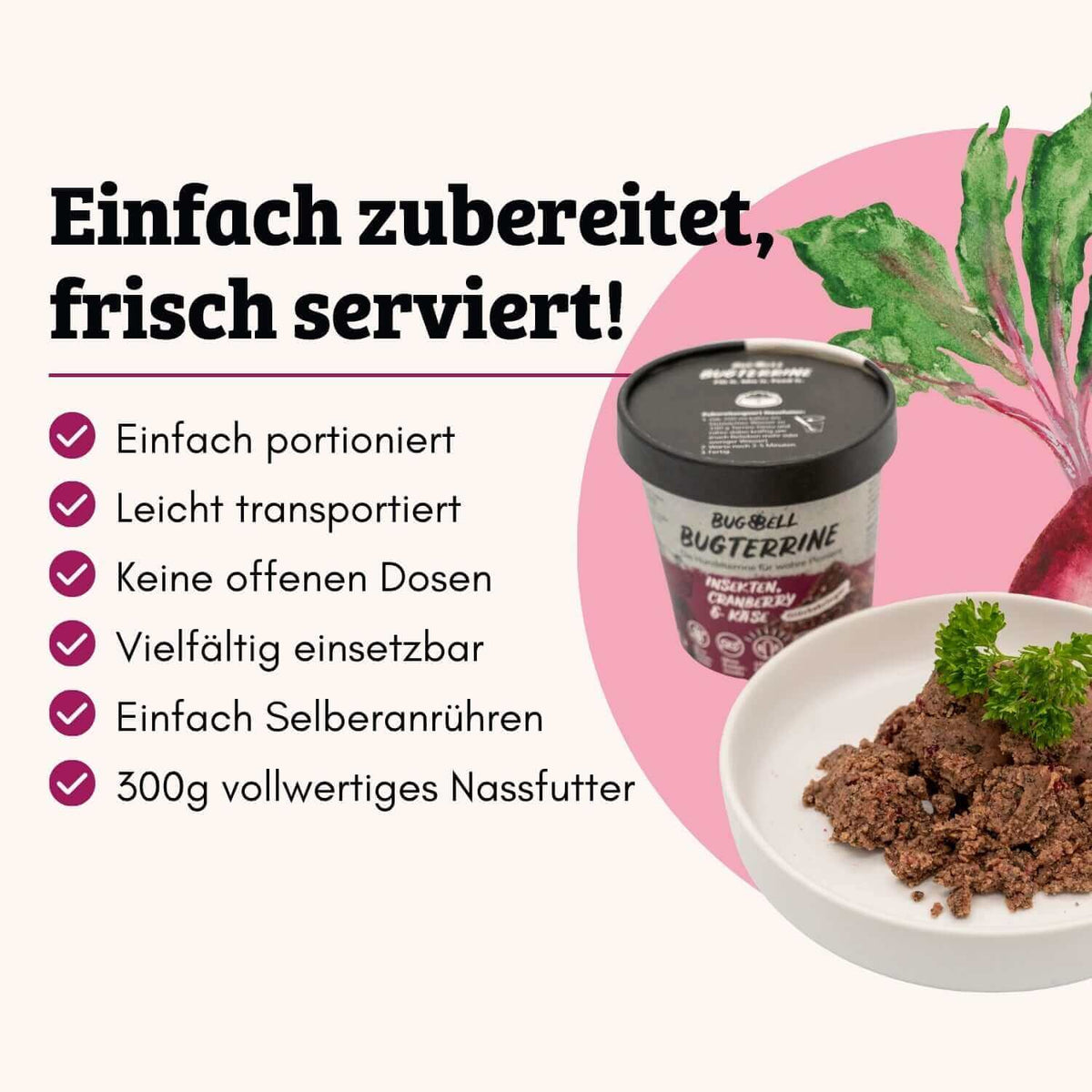 Terrine | Nassfutter zum Anrühren HappyMood - Hormonbalance & Zufriedenheit
