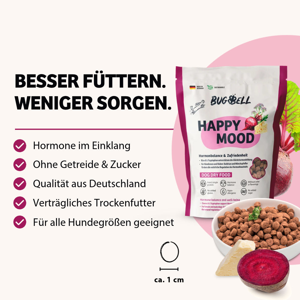 Happy Mood Trockenfutter von BugBell Vorteile