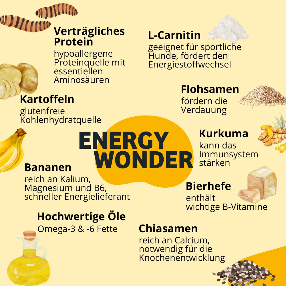 Zutaten EnergyWonder Hundekeks Terrine