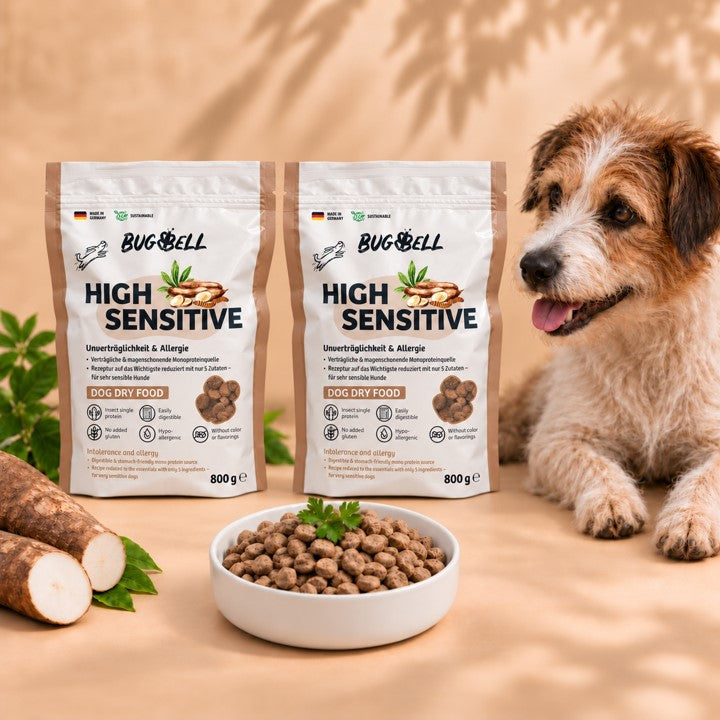 Angebot BugBell für zweier Bundle Trockenfutter HighSensitive