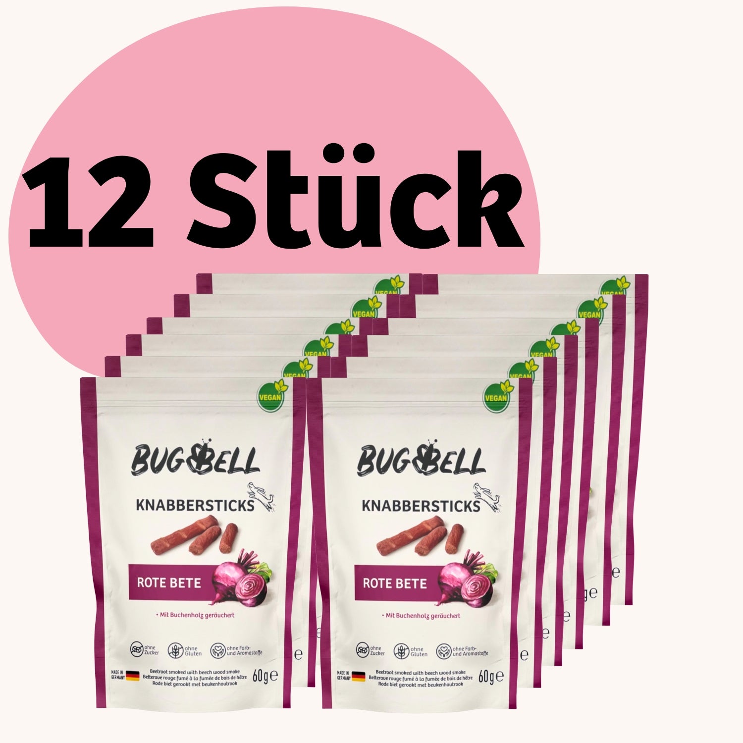 Soft snack sticks - beetroot
