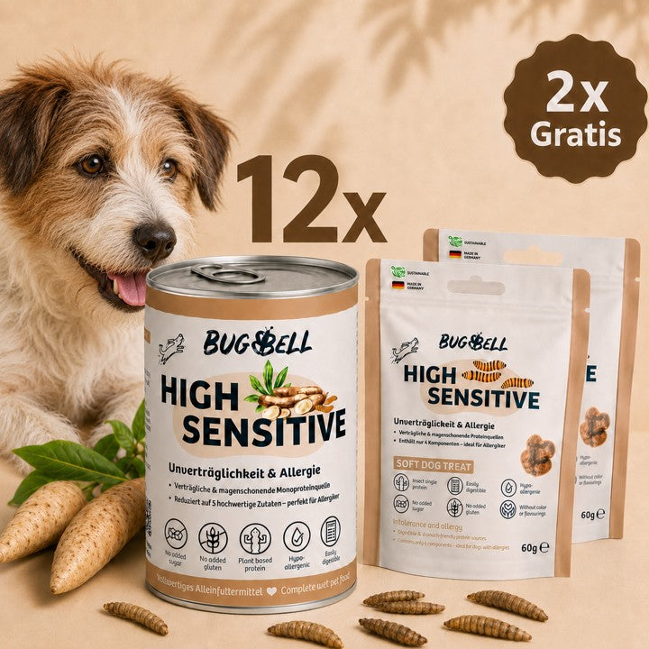 Probierpaket HighSensitive Nassfutter und Gratis Softies