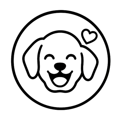 sehr glücklicher Hund Symbol